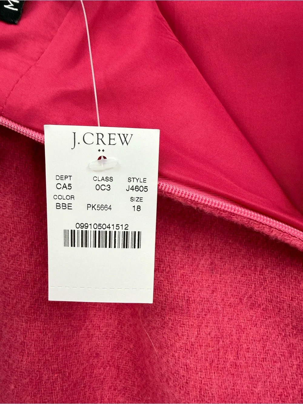 J. Crew Mercantile Wool Blend Lined PinkPencil Skirt Size 18